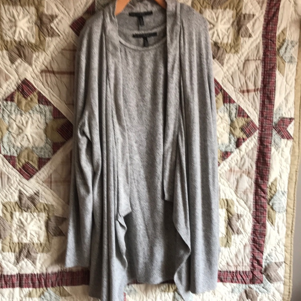 White House Black market longer Cardigan set